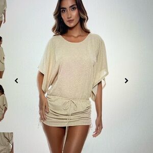 Luli Fama Cream Mini Dress